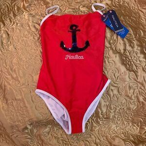 Nautica Performance One Piece Swimsuit with 50+UPF UV